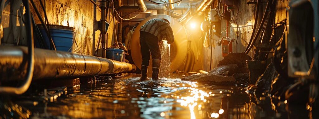 a stark comparison of a gleaming professional drain cleaning service in action against a cluttered diy setup, illuminated by bright overhead lights showcasing the efficiency and expertise of the professionals.