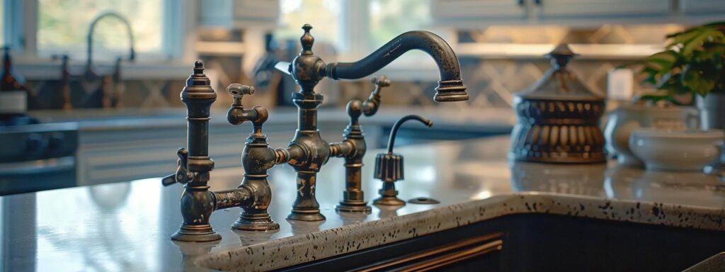 a pristine kitchen showcases gleaming pipes and fixtures, bathed in natural light, symbolizing the benefits of regular plumbing maintenance for a functional and efficient home.