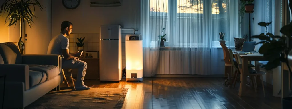 a professional technician skillfully repairs a sleek, modern water heater in a well-lit tacoma home, showcasing the seamless blend of efficient customer service and quality workmanship.