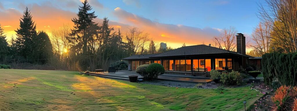 a serene tacoma home setting showcases a gleaming kitchen equipped with a modern tankless water heater, bathed in warm, natural light, symbolizing budget-friendly plumbing solutions for homeowners.
