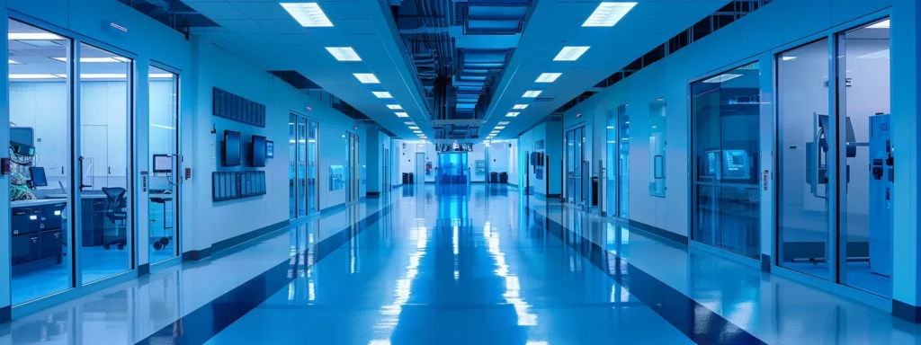 a sleek, modern hvac control room featuring advanced digital displays, intricate ductwork, and sophisticated monitoring equipment, all illuminated by dynamic led lighting that conveys a sense of high-tech efficiency.